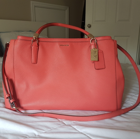 {**💕HOST PICK💕**} COACH Sappiano Satchel with cross body strap - Picture 1 of 8